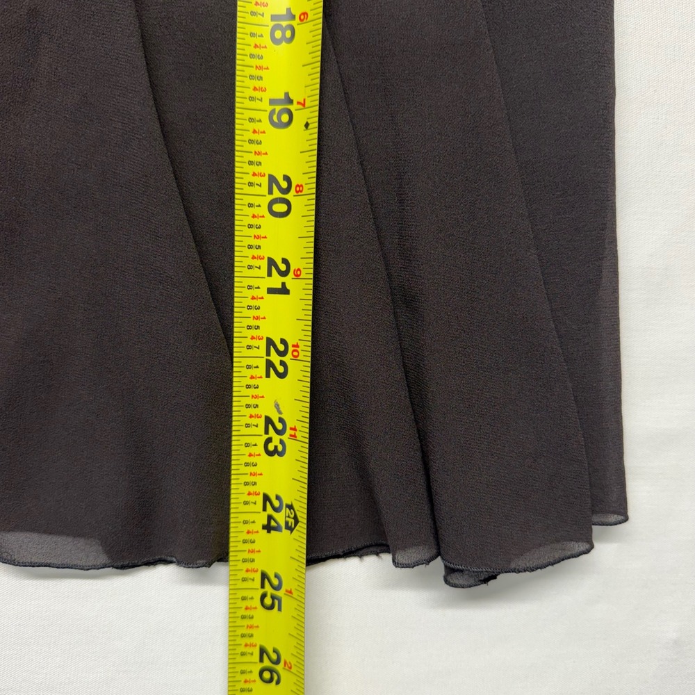Akris Black Double Layer Silk Godet Pleated A-Line Skirt 10 Bergdorf Italy - Picture 8 of 9